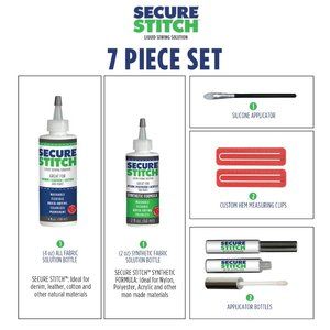 Secure Stitch 7pc. Set - Liquid Sewing Solution !